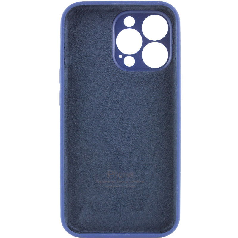 Silicone Case Full Protective (AA) для iPhone 14 Pro Max (6.7") (Navy blue)-1